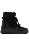 Inuikii Classic Genuine Shearling Lined Sneaker Bootie In Black