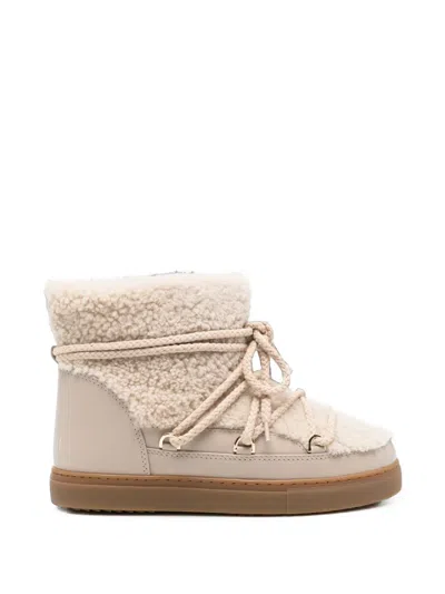 Inuikii Curly Shearling-trim Ankle Boots In Multi