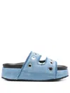 Inuikii Denim Slides In 蓝色