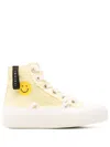 Inuikii Distressed Matilda Sneakers In Yellow
