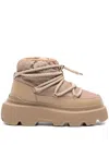 Inuikii Endurance Puffer Lace-up Boots In Nude