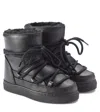 Inuikii Grape Faux Leather Snow Boots In Black