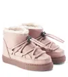 Inuikii Grape Faux Leather Snow Boots In Pink