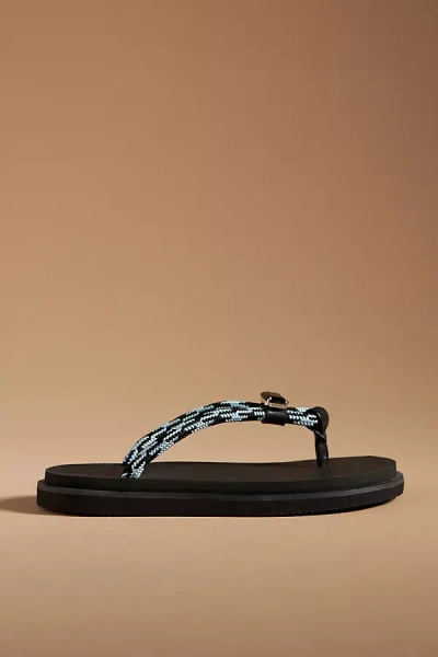 Inuikii Half-rope Thong Sandals In Black