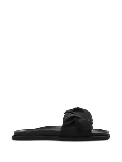 Inuikii Knotted-upper Flat Sandals In Black