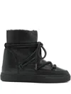 Inuikii Full Leather Sneaker Boots In Black