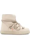 Inuikii Lace-up Leather Boots In Neutral