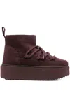 Inuikii Lace-up Platform Boots In Red