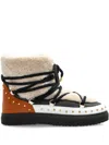 Inuikii Lace-up Studded Boots In Neutral
