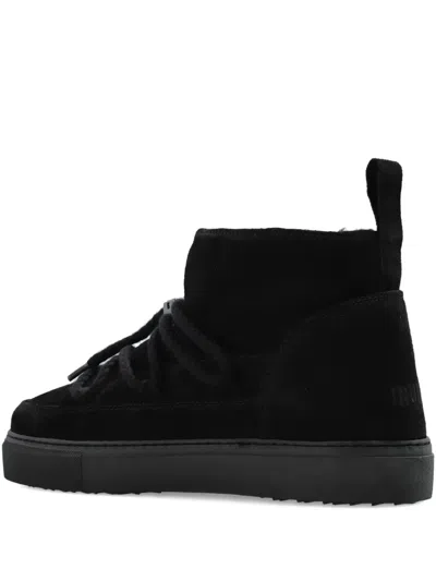 Inuikii Lace-up Suede Boots In Black