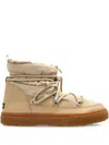 Inuikii Laced Panelled Sneakers In Brown