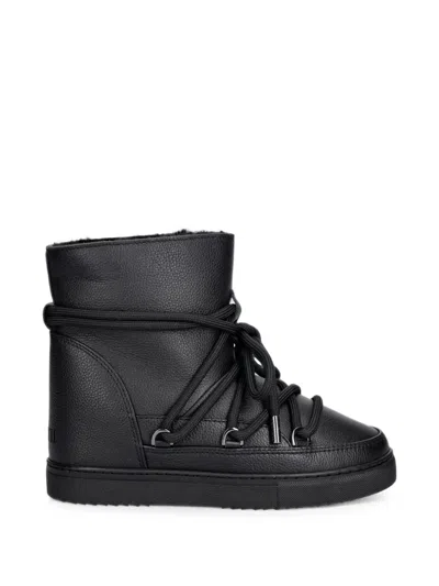 Inuikii Lace-up Leather Boots In Black