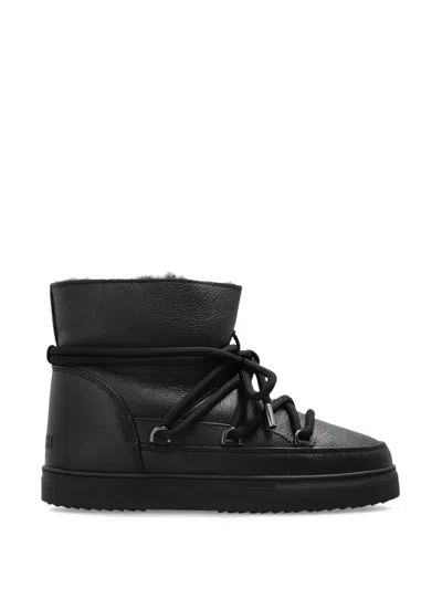 Inuikii Lace-up Leather Snow Boots In Black