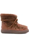 Inuikii Leather Ankle Boots In Brown