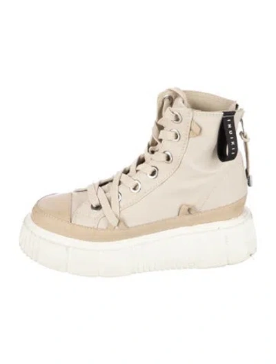 Pre-owned Inuikii Leather Chunky Sneakers In Neutrals