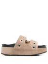 Inuikii Leather Sandals In Brown