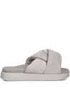 Inuikii Leather Sandals In Gray