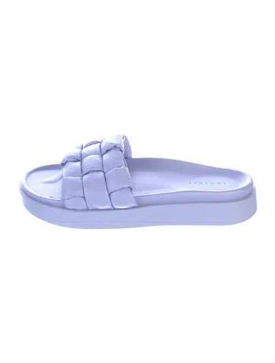 Pre-owned Inuikii Leather Slides In Purple