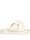 Inuikii Pantoletten Aus Leder In Weiss