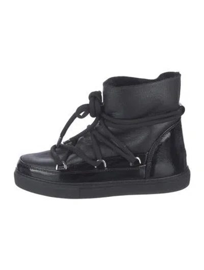 Pre-owned Inuikii Leather Snow Boots In Black