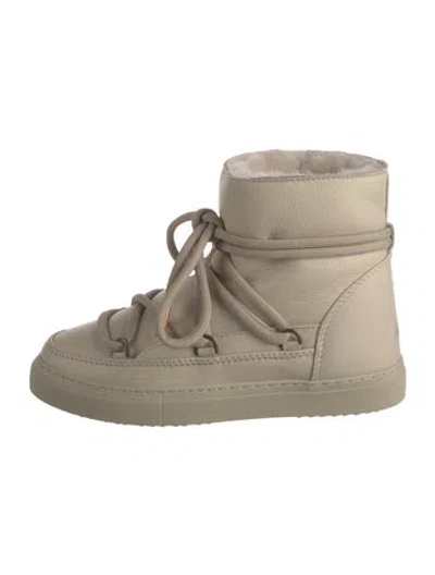 Pre-owned Inuikii Leather Snow Boots In Neutrals