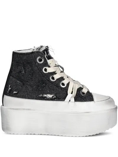 Inuikii Levy Platform Sneakers In Black