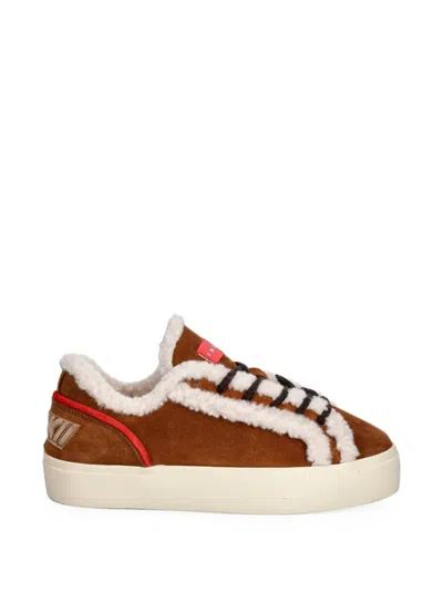 Inuikii Lila Suede Sneakers In Brown