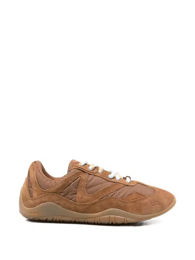 Inuikii Maliah Sky Suede-panelled Sneakers In Brown
