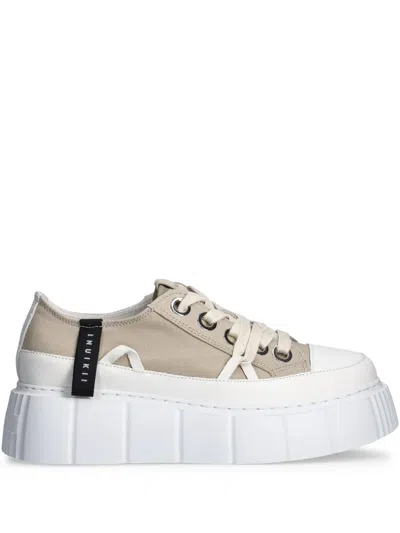 Inuikii Matilda Canvas Low Sneakers In Brown