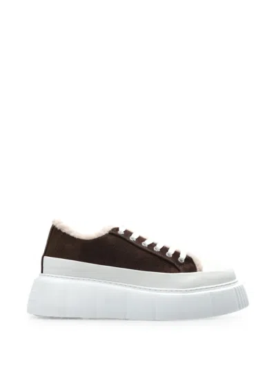 Inuikii Matilda Curly Sneakers In Brown