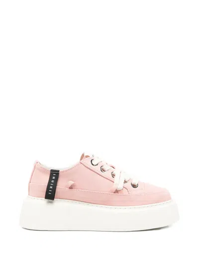 Inuikii Matilda Lace-up Sneakers In Pink