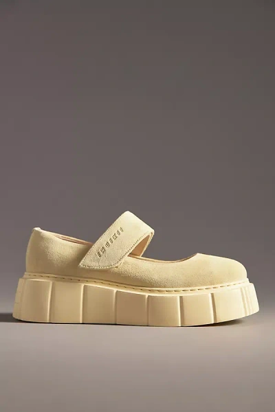 Inuikii Matilda Mary Jane Flats In Yellow