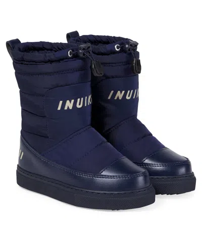 Inuikii Kids' Mountain High Snow Boots In Blue