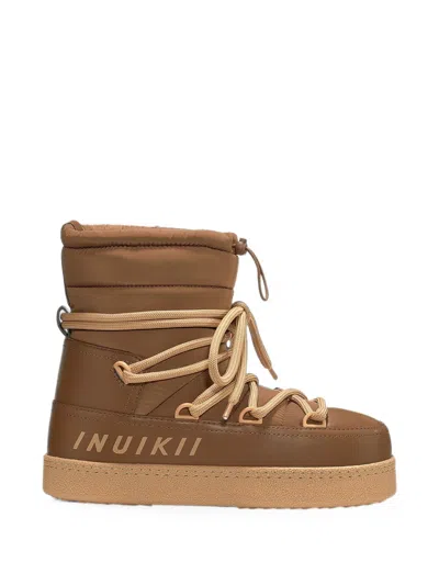 Inuikii Mountain Logo-print Snow Boots In Brown