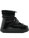 Inuikii Mountain Metallic Lace-up Padded Boots In Black