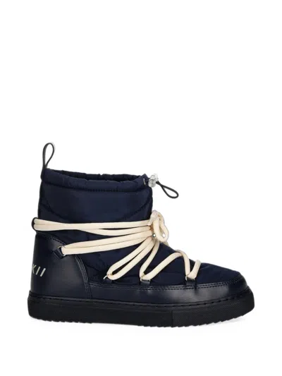 Inuikii Mountain Quilted Ankle Boots In Blue