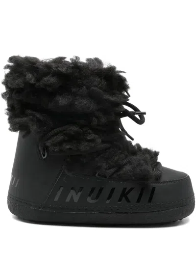 Inuikii Mountain Teddy Lace-up Boots In Black