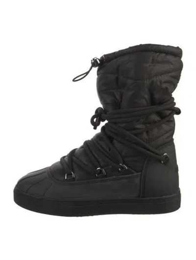 Pre-owned Inuikii Nylon Combat Boots In Black