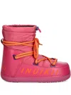 Inuikii Padded Lace-up Boots In Pink