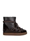 Inuikii Patent-leather Lace-up Boots In Multi