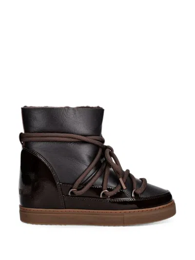 Inuikii Patent-leather Lace-up Boots In Multi