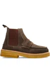 Inuikii Penny-strap Suede Boots In Brown