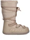 Inuikii Quilted Lace-up Boots In Neutral