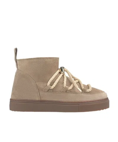 Inuikii Round-head Short Boots In Brown