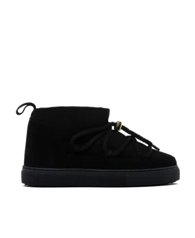 INUIKII ROUND-HEADED FLAT-BOTTOMED SHORT BOOTS