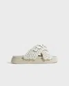 Inuikii Sandaler Woven Stones Ivory