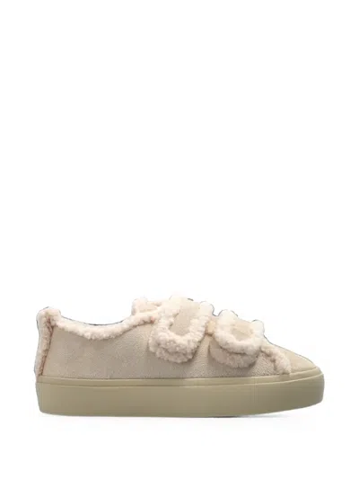 Inuikii Shearlin Low Touch-strap Sneakers In Neutral