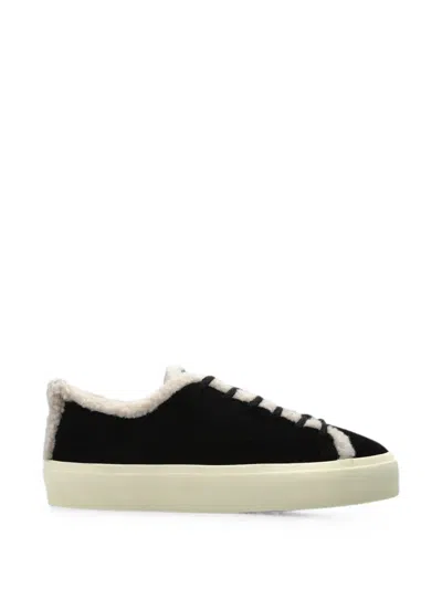 Inuikii Shearling Low Sneakers In Black