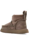 Inuikii Shearling Micro Boots In Brown