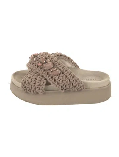 Pre-owned Inuikii Slides In Neutrals